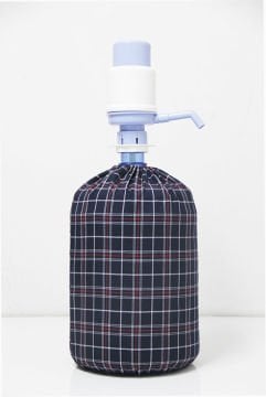 Lacivert Ekoseli Damacana Kılıfı