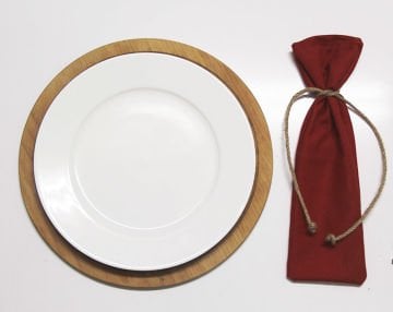 Kırmızı Çatal Bıçak Kesesi