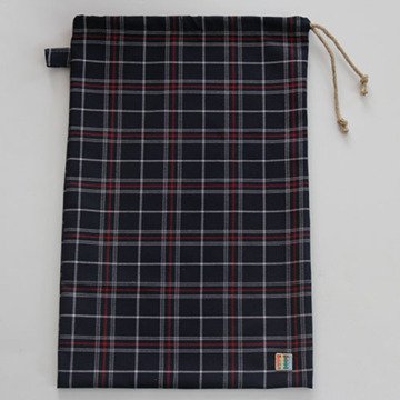 Lacivert Ekoseli Ekmek Kesesi