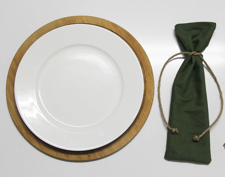 Yeşil Çatal Bıçak Kesesi