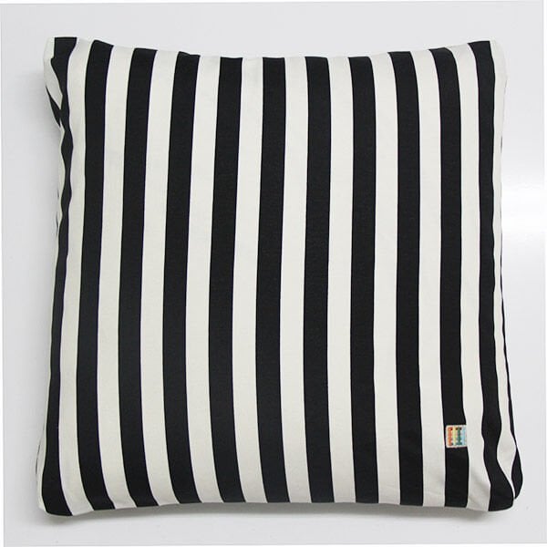 Siyah Çizgili Kırlent Kılıfı