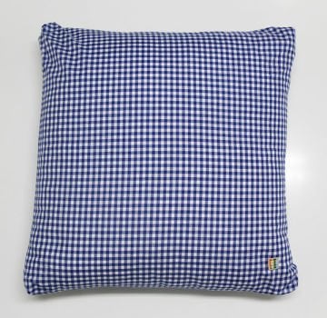 Mavi Pötikareli Kırlent Kılıfı