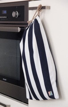 Lacivert Çizgili Ekmek Kesesi