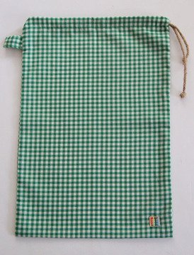 Yeşil Pötikareli Ekmek Kesesi