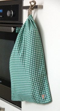 Yeşil Pötikareli Ekmek Kesesi