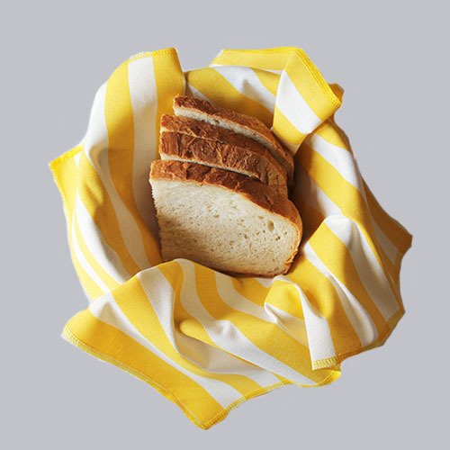 Sarı Çizgili Ekmek Sepeti Peçetesi