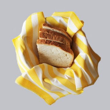 Sarı Çizgili Ekmek Sepeti Peçetesi