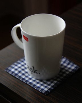 Lacivert Pötikareli Bardak Altlığı