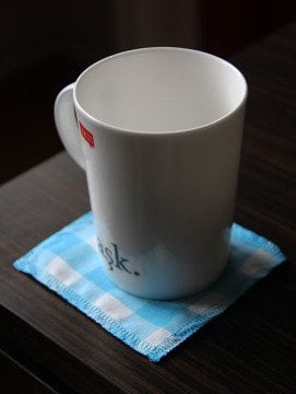 Turkuaz Kareli Bardak Altlığı