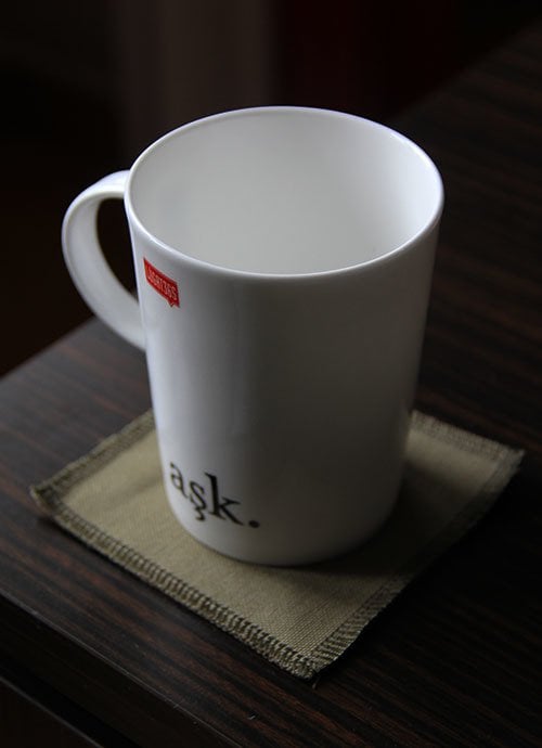 Haki Yeşil Bardak Altlığı