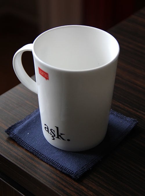 Lacivert Bardak Altlığı