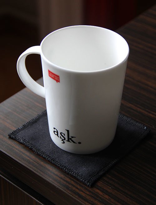 Siyah Bardak Altlığı