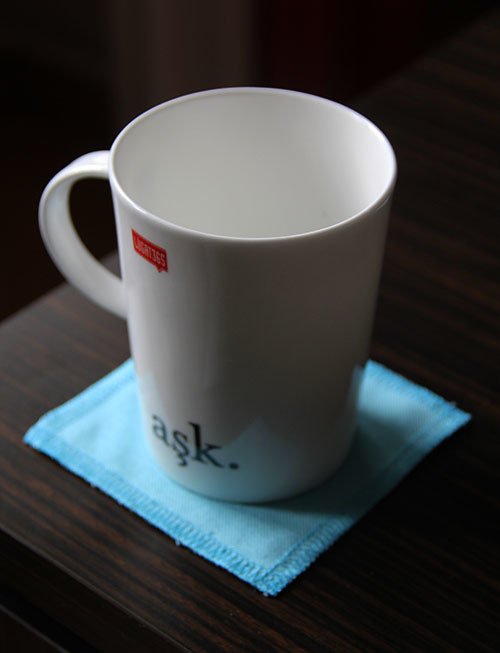 Turkuaz Bardak Altlığı