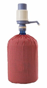 Kırmızı Pötikareli Damacana Kılıfı