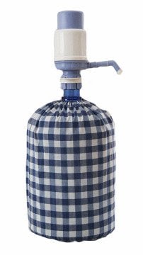 Pastel Mavi Kareli Damacana Kılıfı