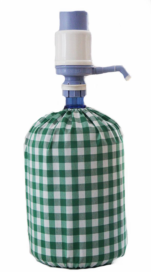 Yeşil Kareli Damacana Kılıfı