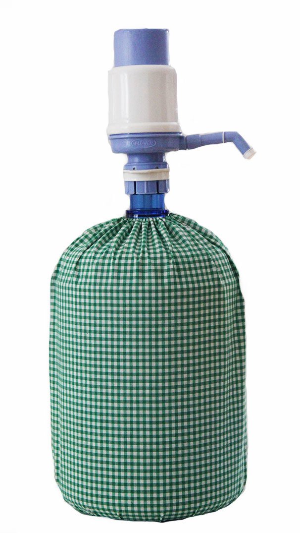 Yeşil Pötikareli Damacana Kılıfı