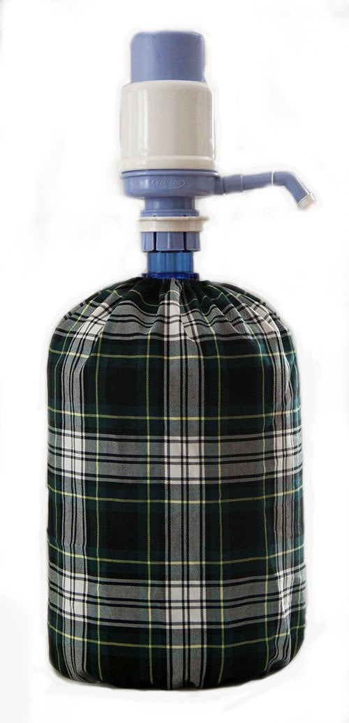 Yeşil Ekoseli Damacana Kılıfı