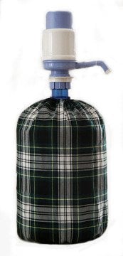 Yeşil Ekoseli Damacana Kılıfı