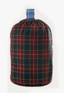 Yeşil-Kırmızı Ekoseli Damacana Kılıfı